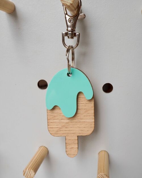 Ice Lolly Key Ring - Mint Green