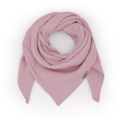 Echarpe mousseline enfant • Mauve