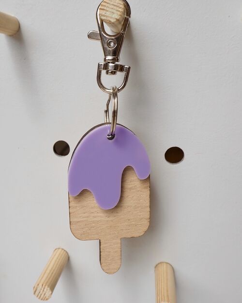 Ice Lolly Key Ring - Lilac