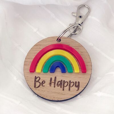 Rainbow Key Ring - bold