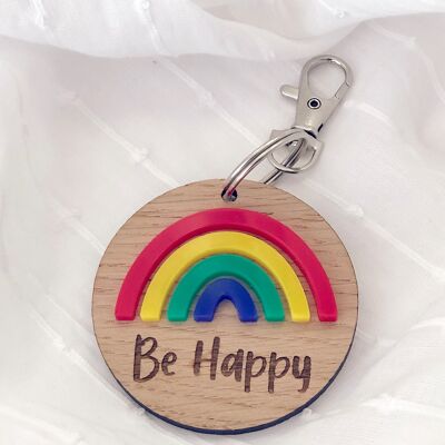 Rainbow Key Ring - bold