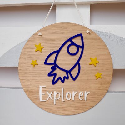 Rocket Explorer Plakette