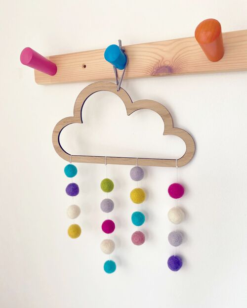 Pom Pom Cloud - multicoloured