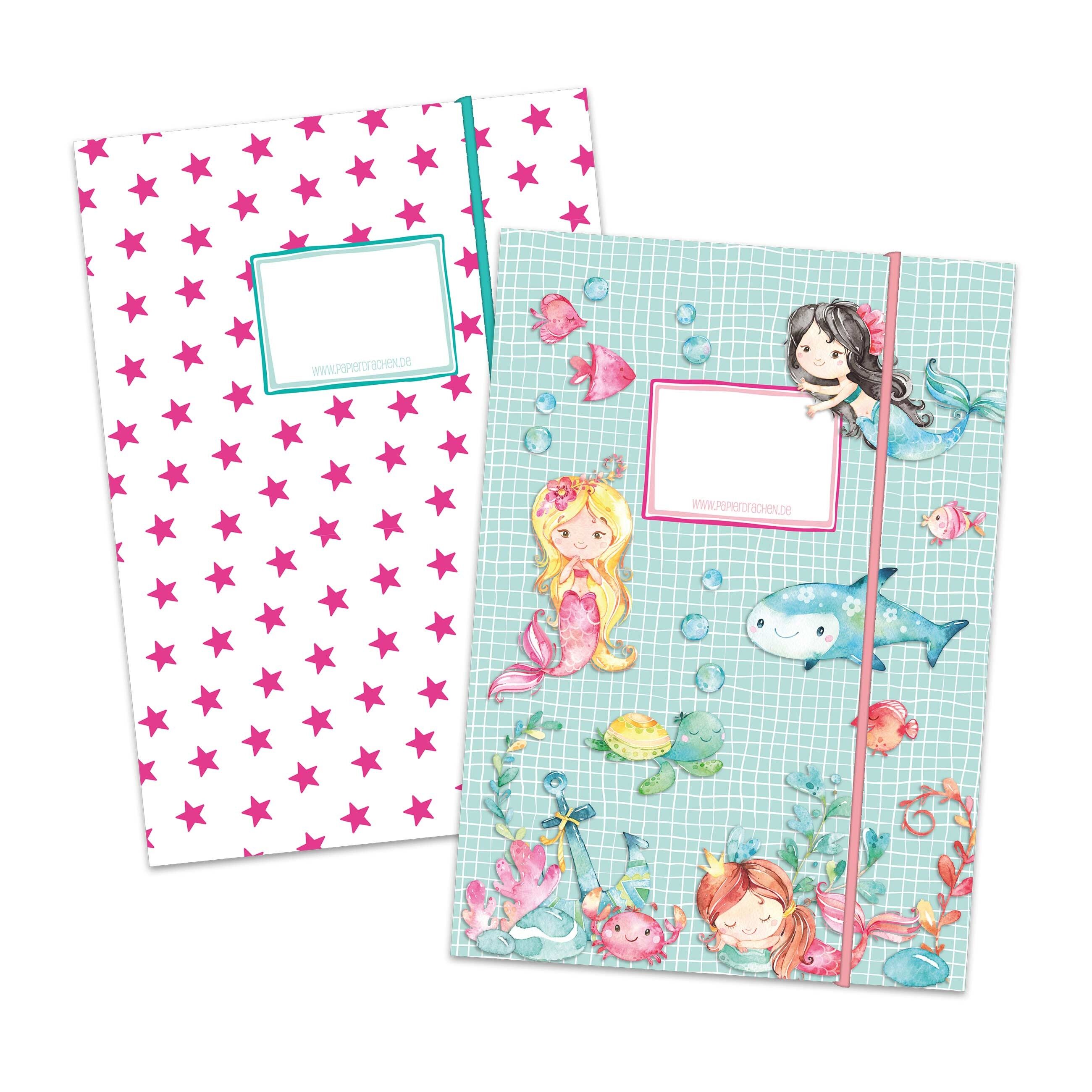 Paper Dragons 2 School Folders | Mermaid Design - Mail Folder