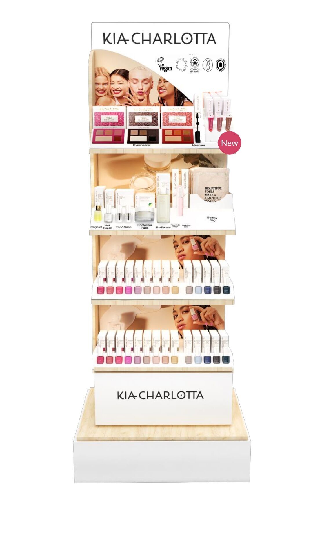 Bodendisplay 0,5m inkl. Ware - ohne Sockel