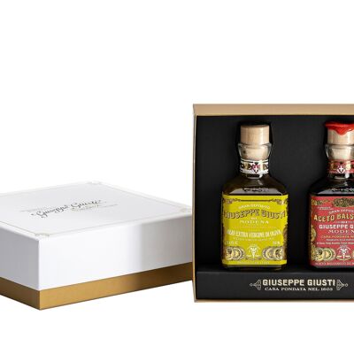 Giusti - Duetto - Vinagre Balsámico de Módena IGP 3 Medallas y Aceite - 2x250ml