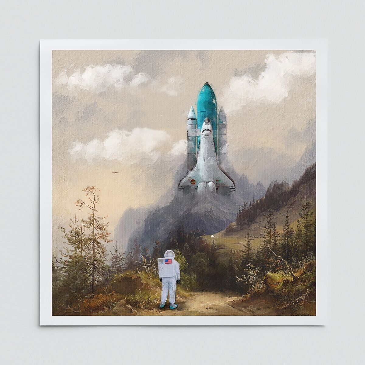 Missed The Shuttle Kunstdruck