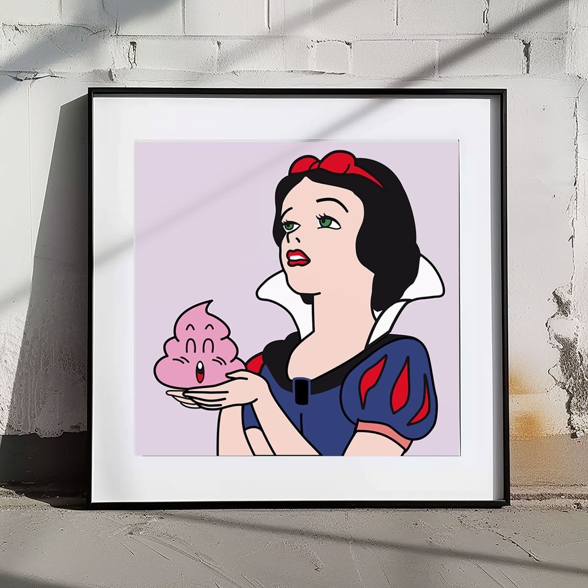 Schnee-Poop-Kunstdruck