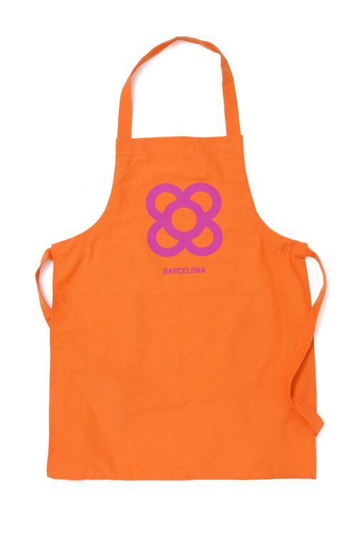 Apron Flor de Barcelona Orange