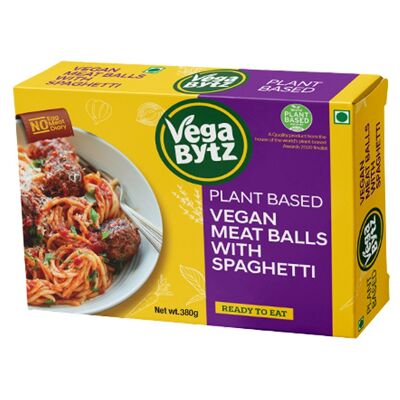 Vegan Meat Balls with Spaghetti