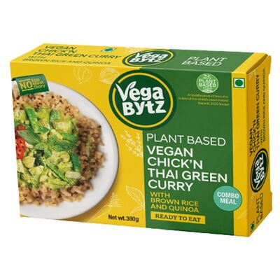 Vegan Chick'n Thai GREEN curry with Quinoa & Brown Rice