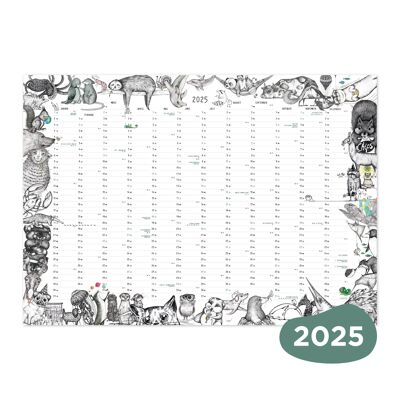 Wall calendar 2025 – Animal swarm