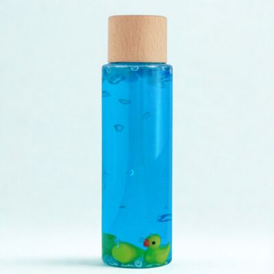 🦆 Botella sensorial “pato azul”