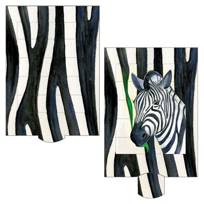 Tarjeta viva "Zebra"
