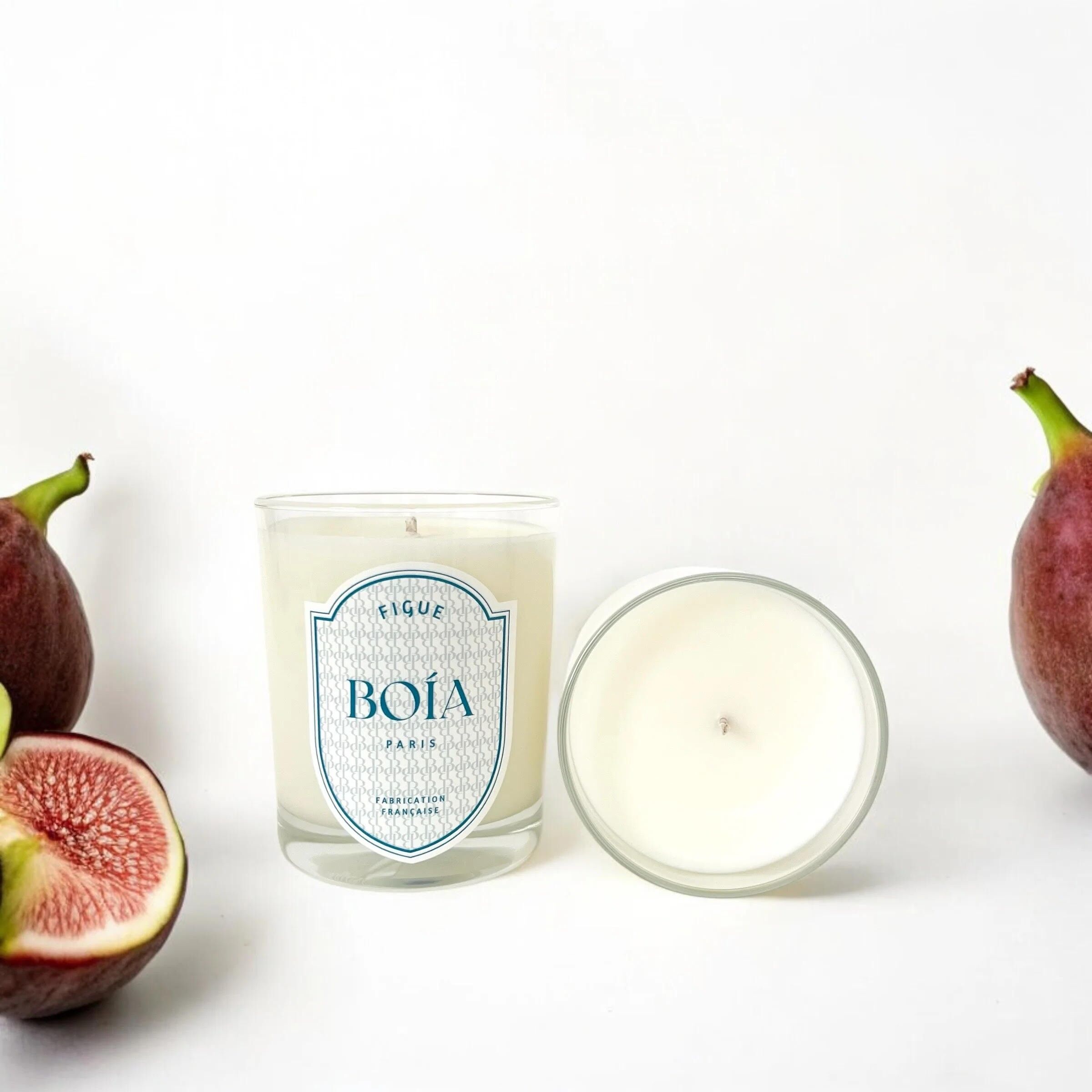 Natural wax candle with Fig fragrance (190g)