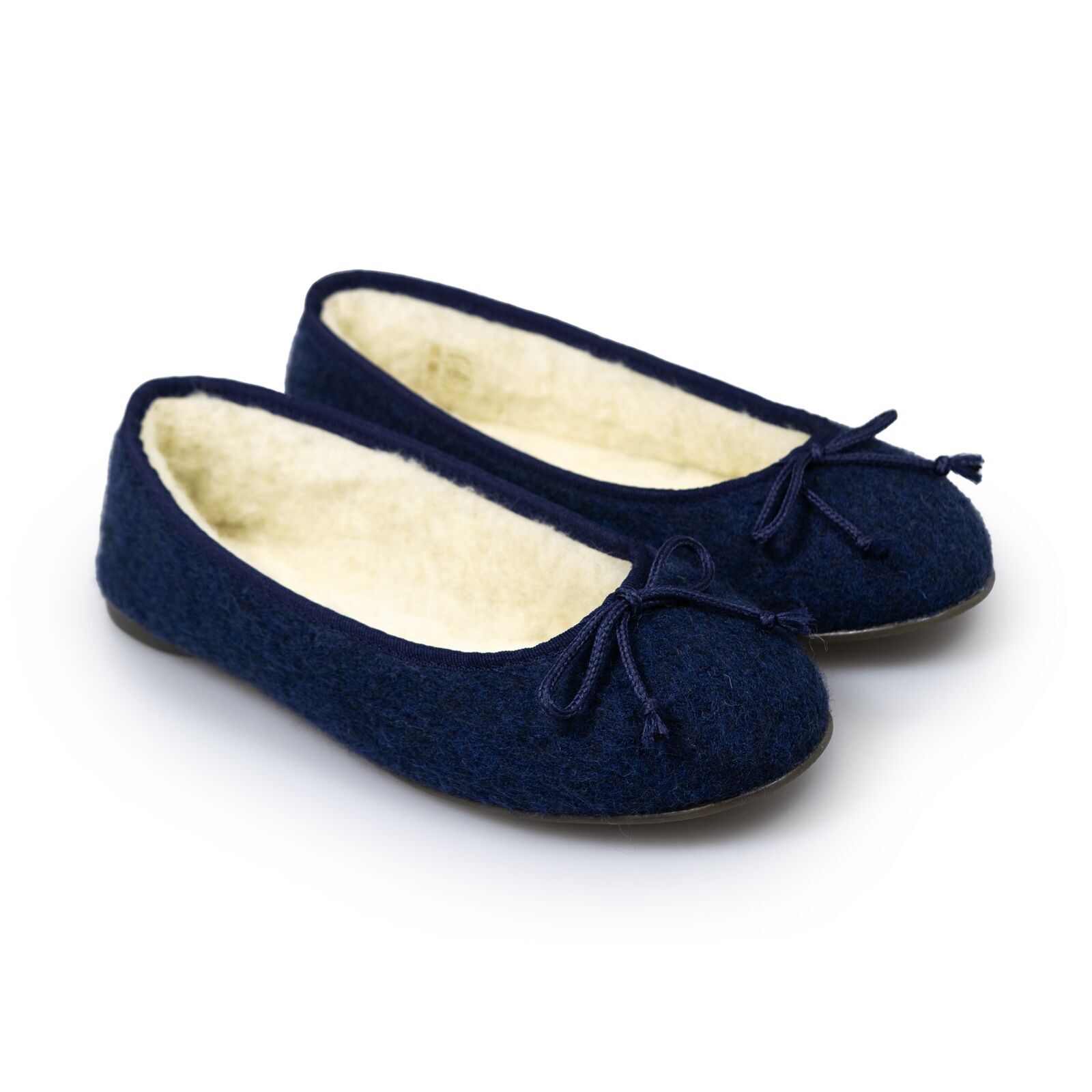 Zapatillas Bailarinas  Marino calentitas para estar por casa