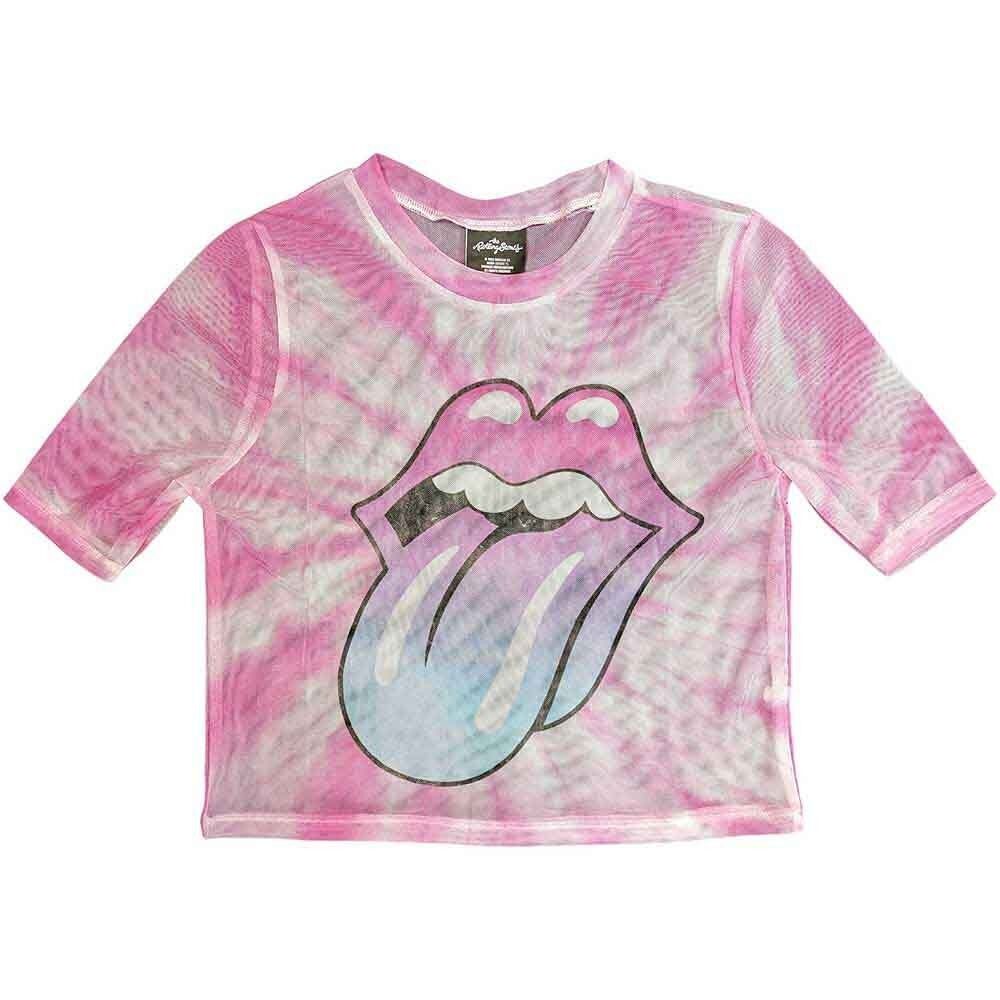 The Rolling Stones Damen T-Shirt - Rosa Farbverlauf Zunge