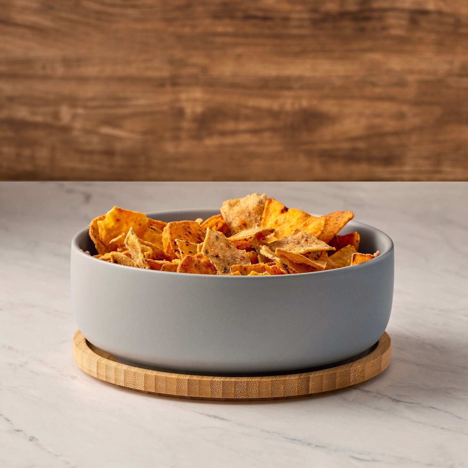 Cuenco para servir para compartir, color gris