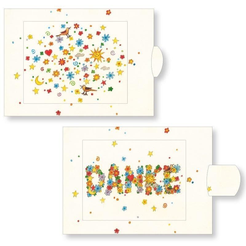 Biglietto vivente "Grazie"