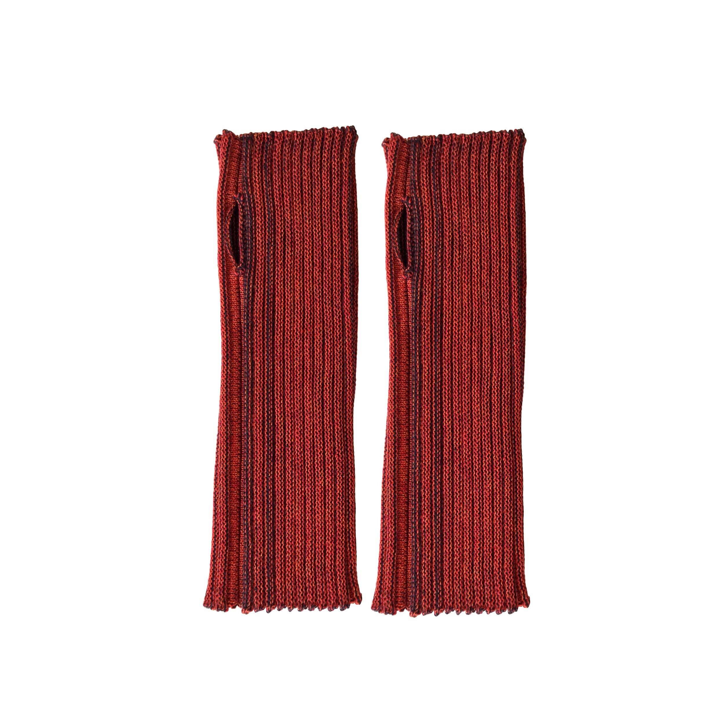 Polsini rosso arancio/antracite