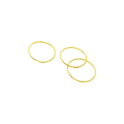 Dünner vergoldeter Ring Ring