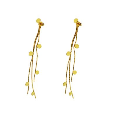 Multi Glitter Gold Plated Earrings