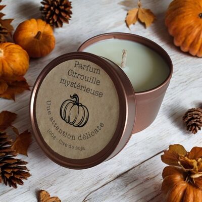 Bougie parfumée citrouille mystérieuse 100g