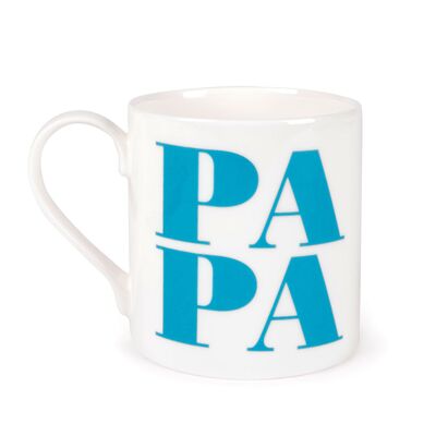 Porcelain mug papa - apple blue