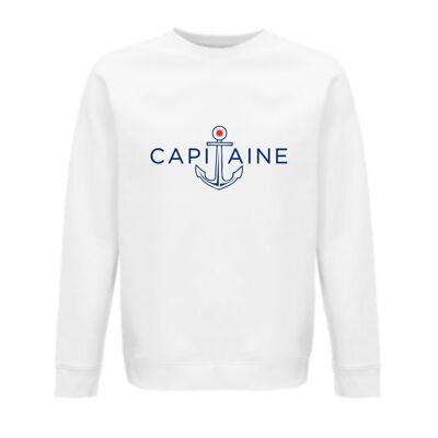 Captain sweatshirt white