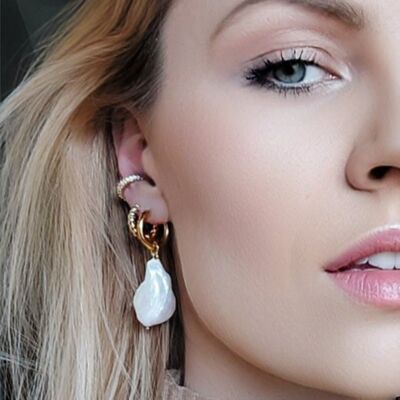 Ear Cuff con zirconi