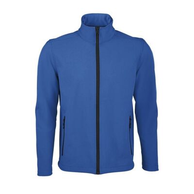 Electric blue soft shell jacket