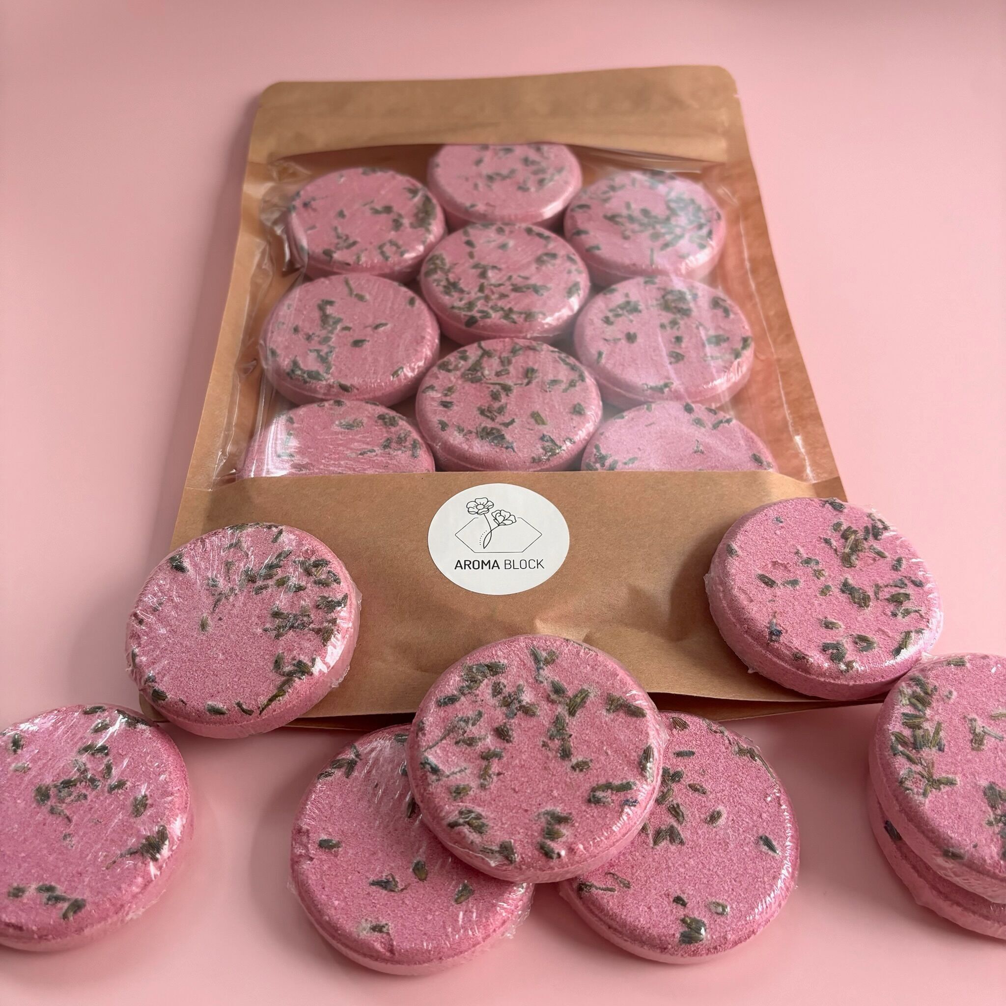 Vaporizzatori per doccia alla lavanda - Bombe da doccia aromaterapiche con oli essenziali (confezione da 10)