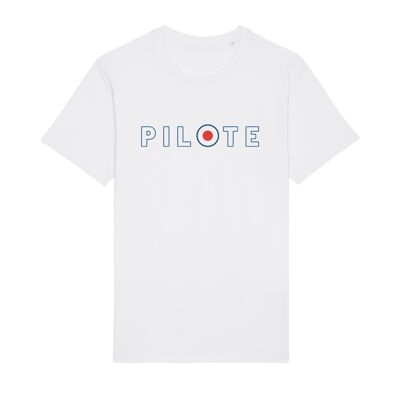 Weißes Piloten-T-Shirt