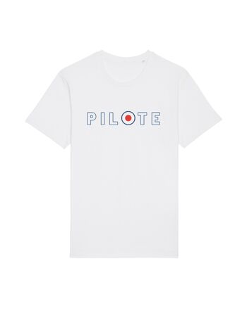 T-shirt Pilote blanc