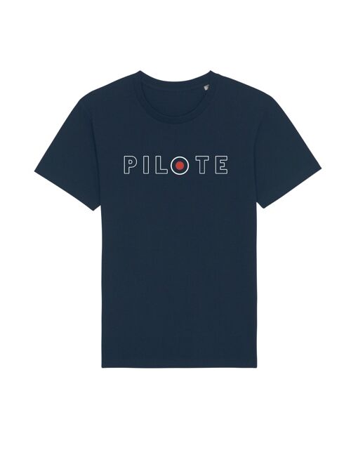 T-shirt Pilote bleu