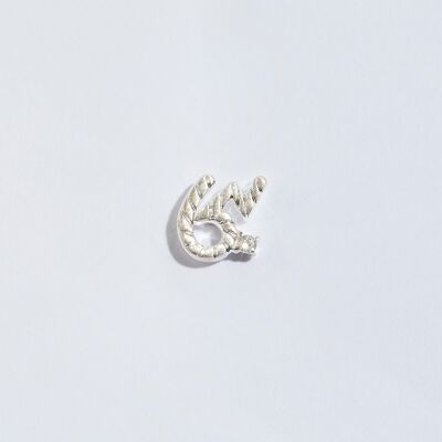 Boucles d'oreilles à tige en argent avec sténographie courageuse