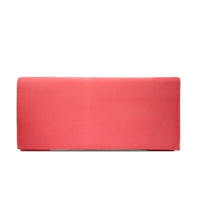 Borsa a busta color corallo cromato