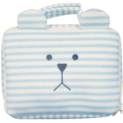 Sloth blue striped vanity case