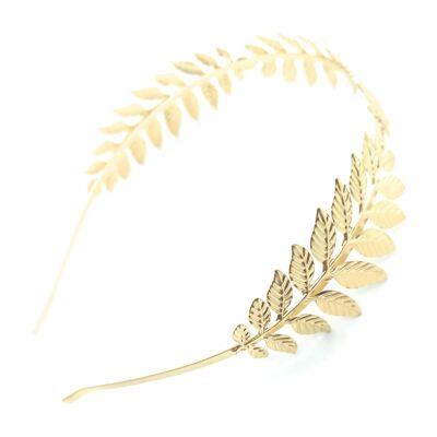 Diadema de Pelo Dorada · Hojas Oro