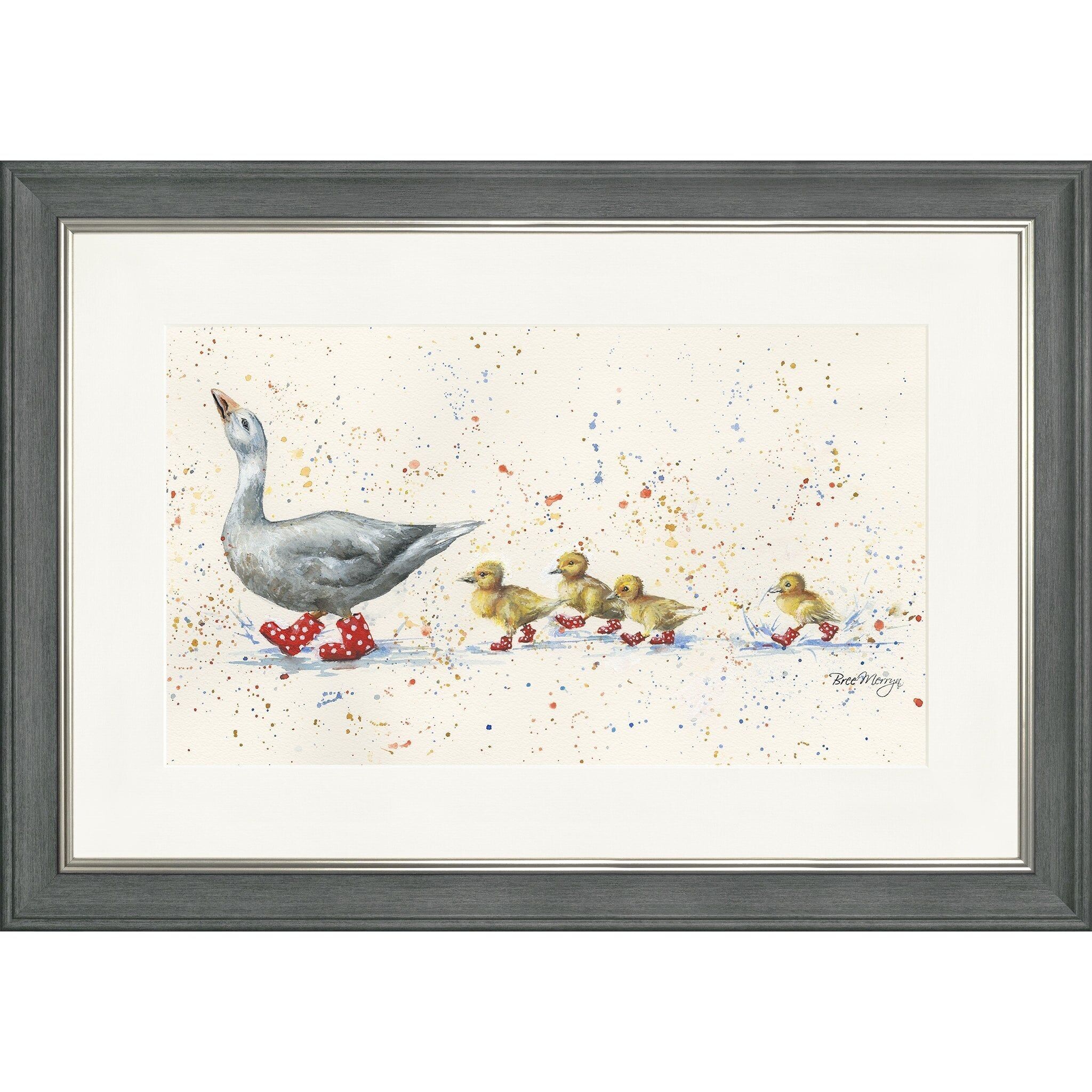 Impression encadrée rectangulaire Attends-moi