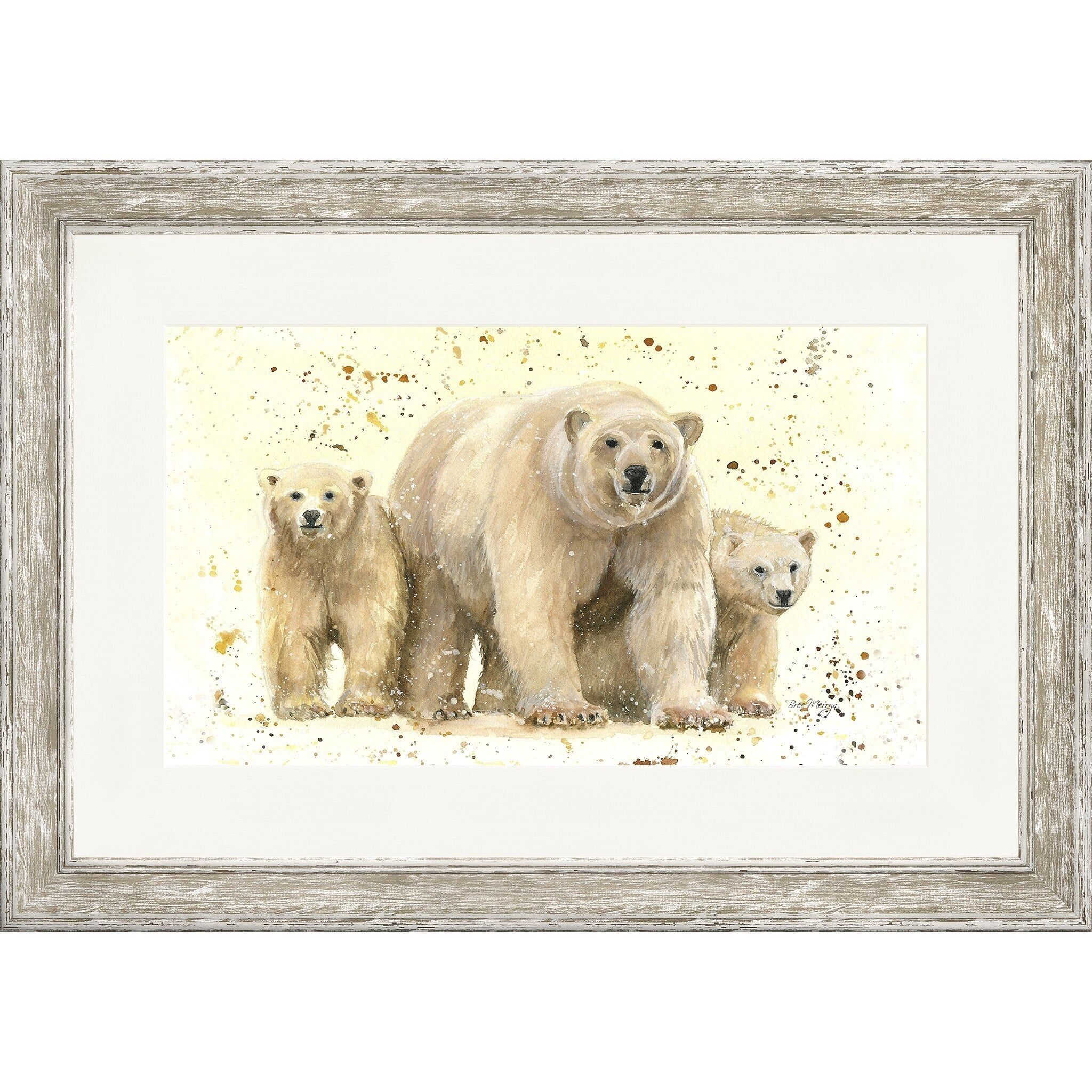 Impression encadrée rectangulaire Snow Babies