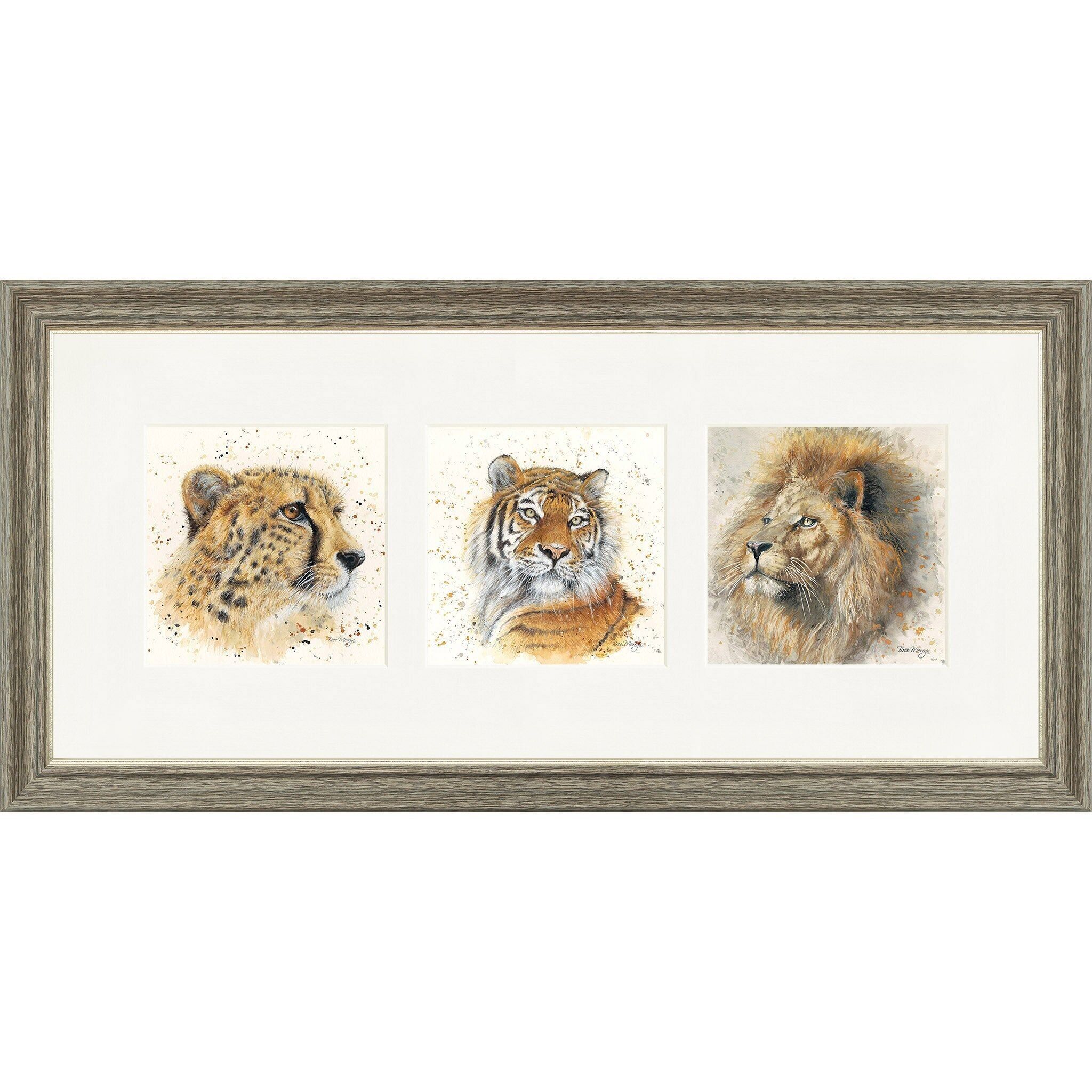 Born Free Triptych Framed Print