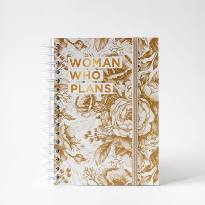 Woman Who Plans - Peonies Gold