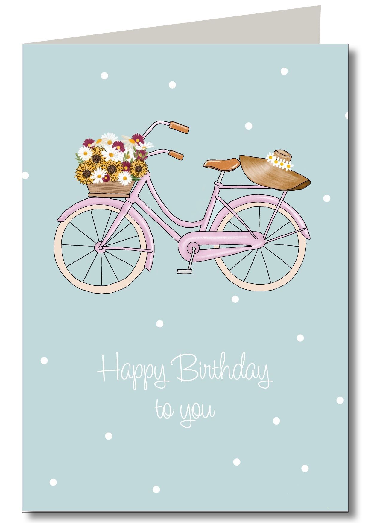 Bicycle with flower basket