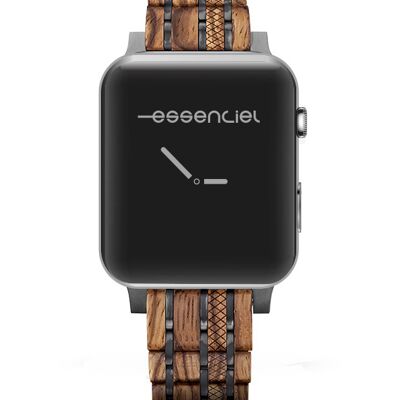 Collection: Apple Watch wood strap Strap color: Red Strap: Wood Species: Amaranth Material: Steel and titanium Gender: Men Type: I-Watch strap