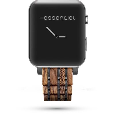 Kollektion: Apple Watch Holzarmband Armbandfarbe: Rot Armband: Holz Spezies: Amaranth Material: Stahl und Titan Geschlecht: Herren Typ: I-Watch Armband