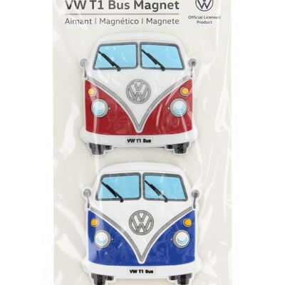 Le migliori offerte per VW T1 Bus Kombi Office Home Kitchen Magnet 2-er Set - Rot / Blau, BUMT20