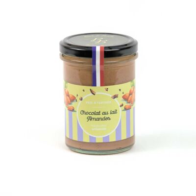 Crema spalmabile al cioccolato al latte e mandorle (vasetto da 220g)
