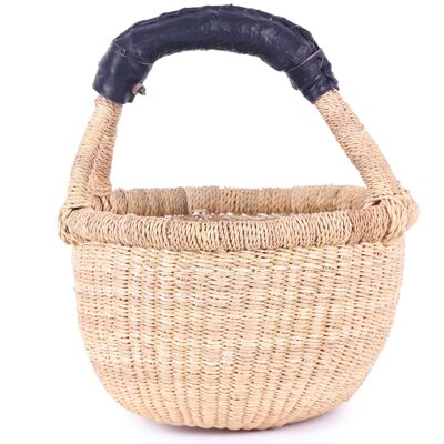 OBUTU: Mini cesta de mercado de tejido liso