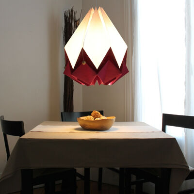 Two-tone origami pendant light - xl - berry